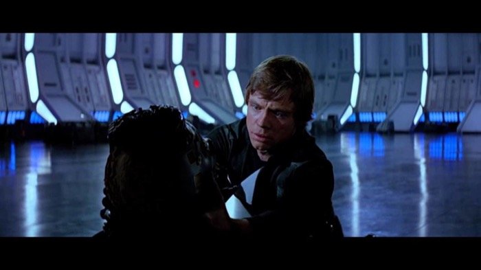 Darth Vader and Luke Skywalker on Death Star