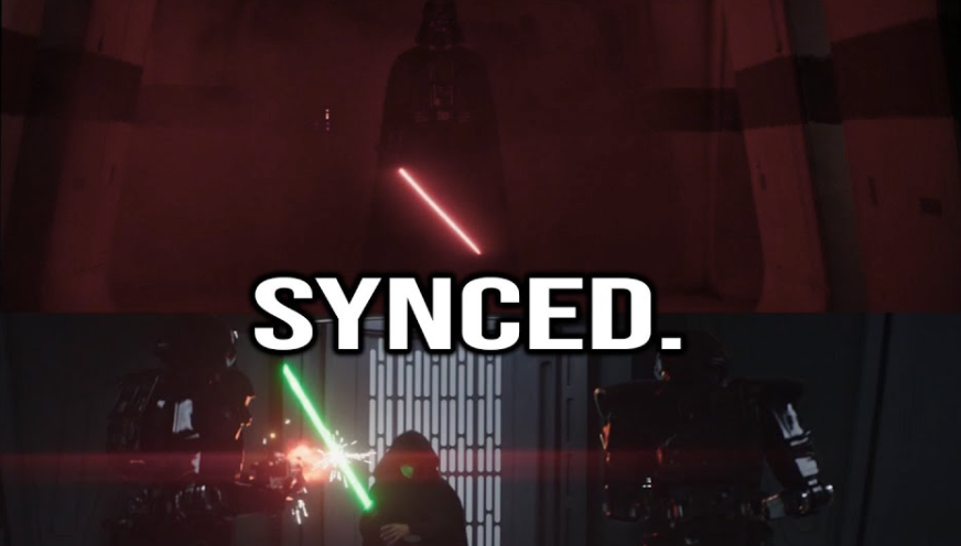 Someone Synced The Luke and Vader Hallway Scenes Perfectly