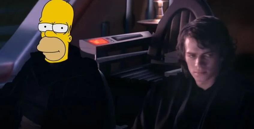 Homer Simpson Tells Anakin The Tragedy Of Darth Plagueis The Wise