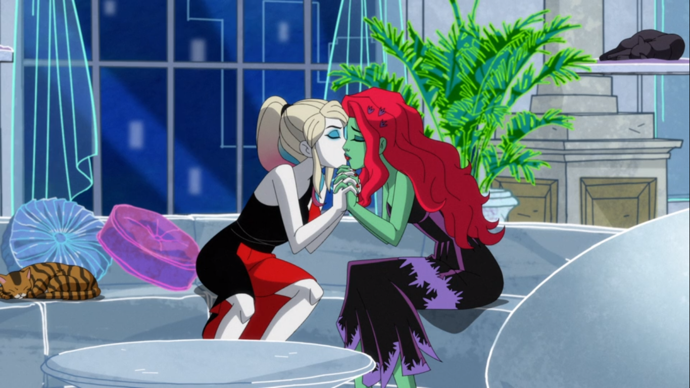 Harley quinn and ivy lesbian