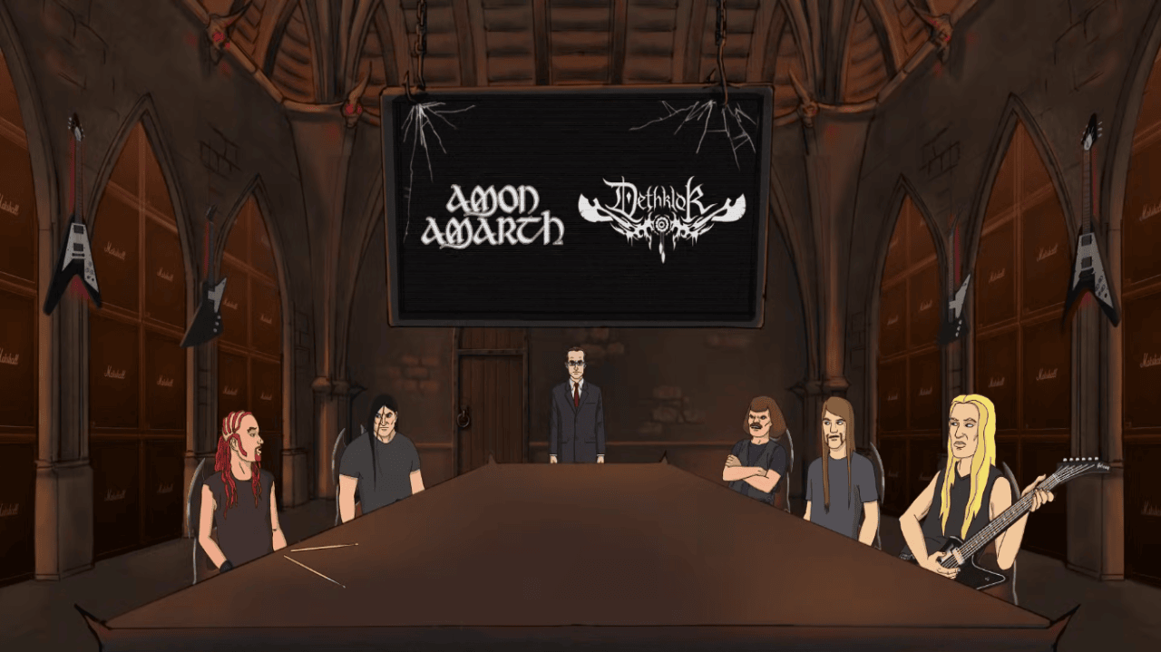 Amon Amarth And Dethlok From The 'Metalocalypse' Show Have Announced Their New Tour