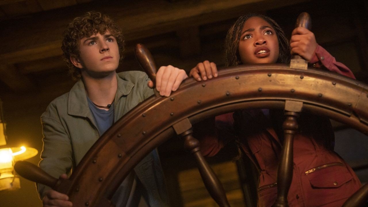 Percy and Annabeth are steering the Ironclad