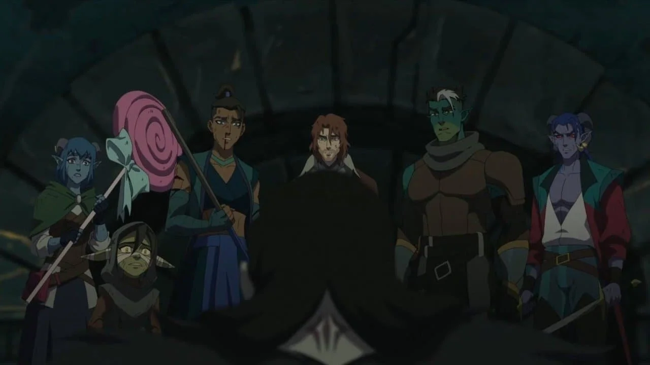 Image Description: The Nein looking at Yasha