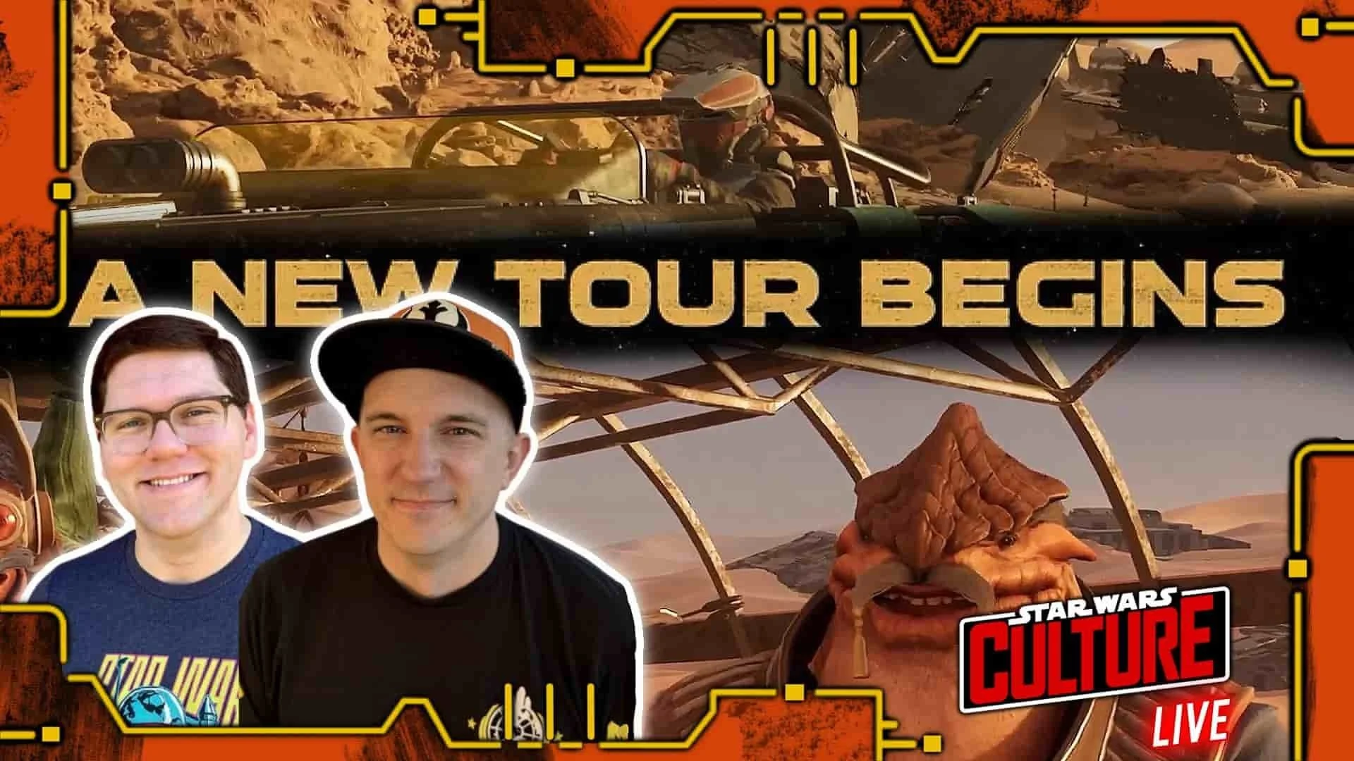 Thumbnail for ‘Star Wars Culture LIVE’ podcast featuring imagery from Star Wars: Galactic Racer.  Image Source: CultureSlate