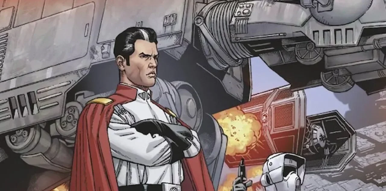 Gallius Rax during the Battle of Jakku