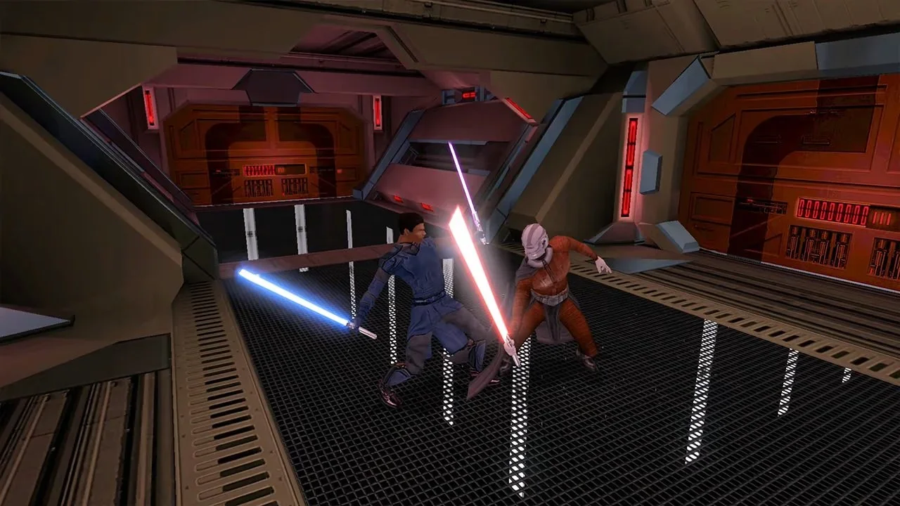 The player fighting Darth Malak