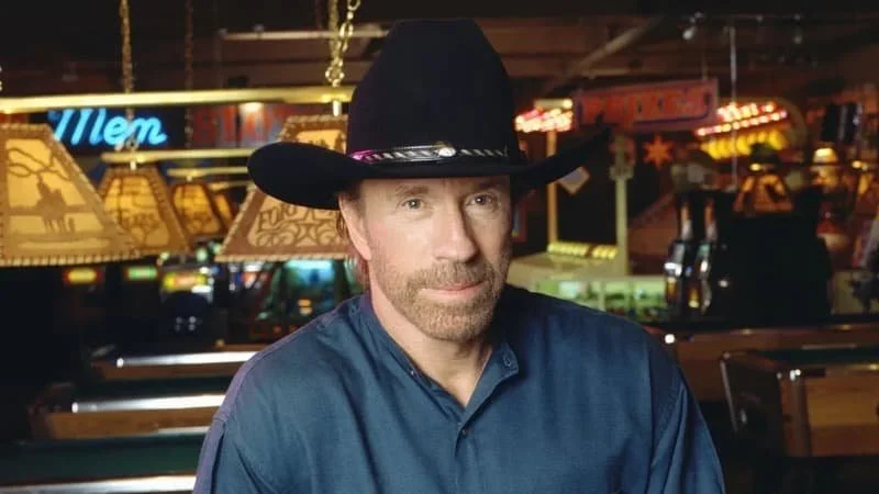 Chuck Norris in a cowboy hat