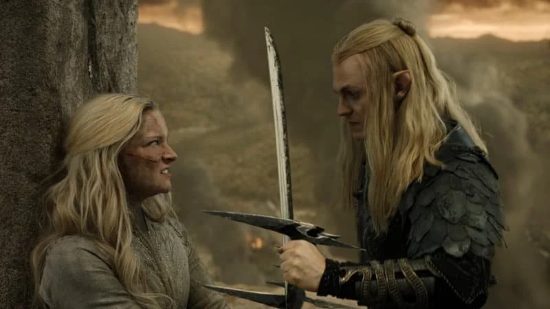 Image Description: Galadriel and Sauron   Image Source: Cinemablend