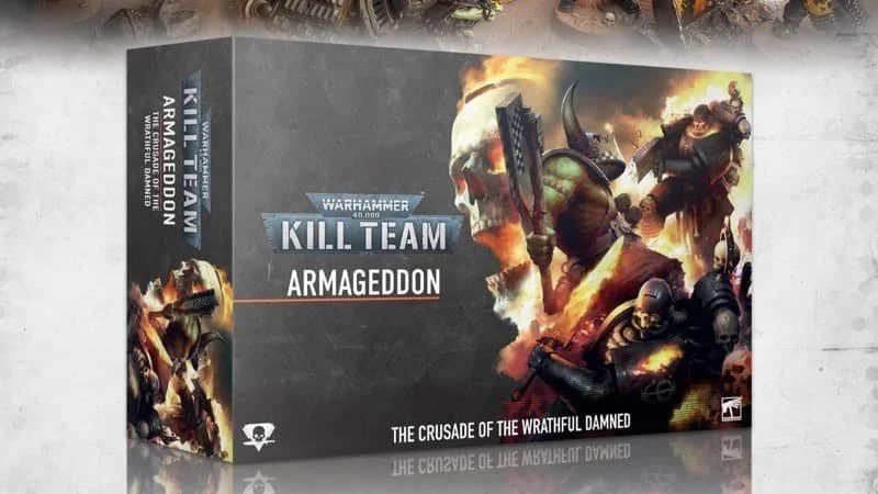 An image of the upcoming Legion of the Damned versus Orks Kill Team box  Image Source: Warhammer-Community.com
