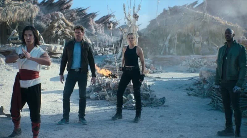 Image Description: Liu Kang, Johnny Cage, Sonya Blade, and Jax