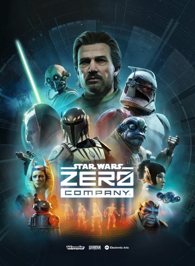 A recent Star Wars Zero Company poster showing off many of its main characters, Image Source: StarWars.com