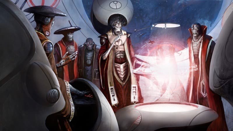 T’au leaders studying plans