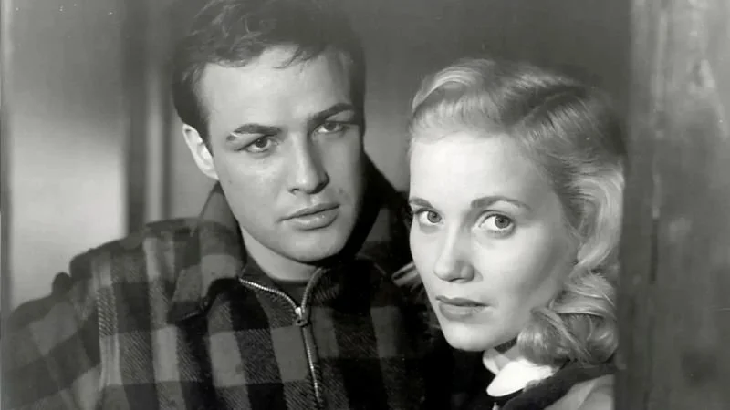 Marlon Brando and Saint in On The Waterfront