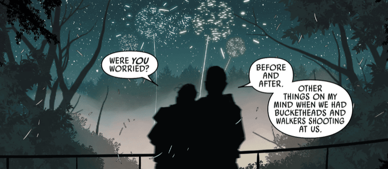 Kes Dameron and Shara Bey at the celebrations following the Battle of Endor,