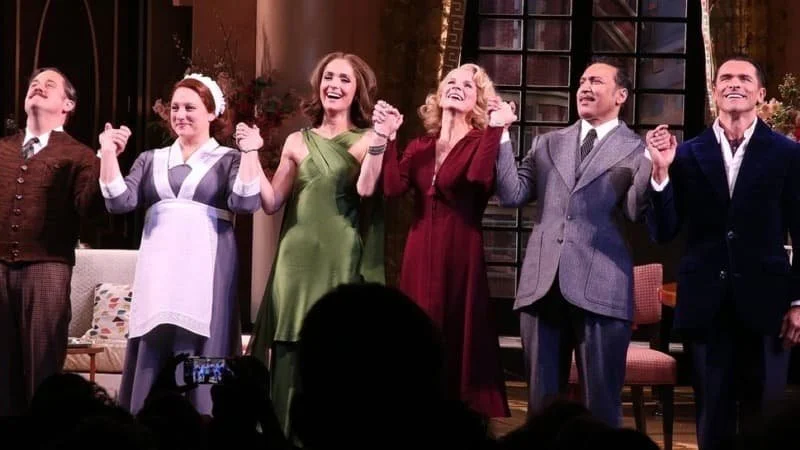 The Fallen Angels cast at curtain call 