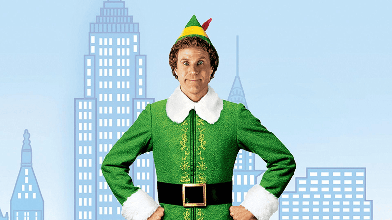 Will Ferrell on the poster for Elf