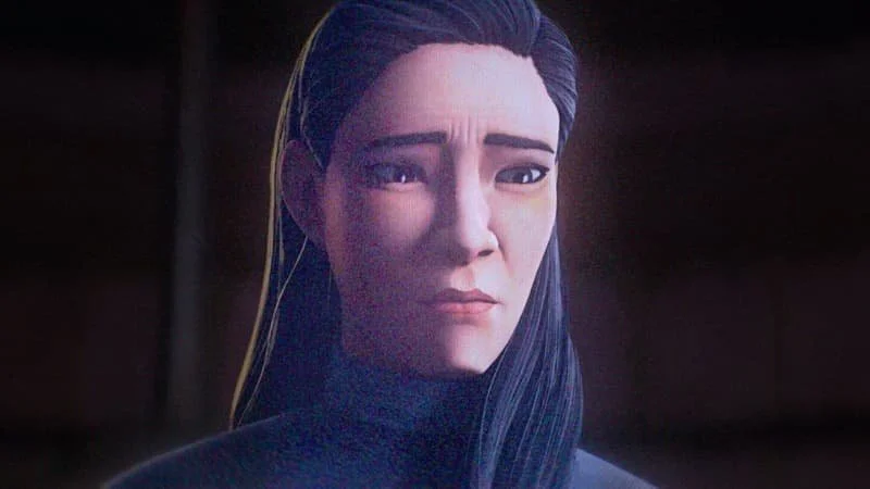 A hologram of Drea Lawson