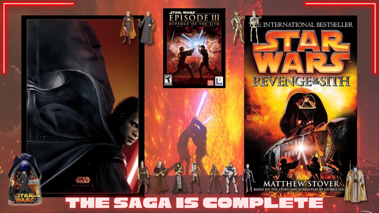 Collage of Episode III merchandise