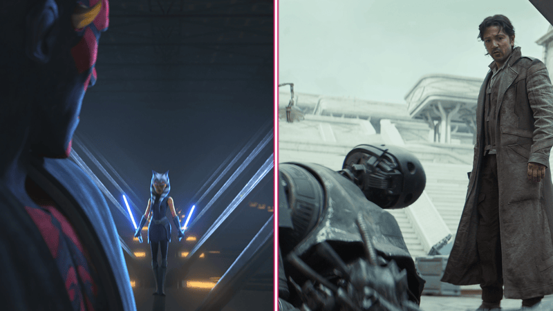 Media relating to contradictions of canon, with Maul’s capture in The Clone Wars and K-2SO’s acquisition in Andor.