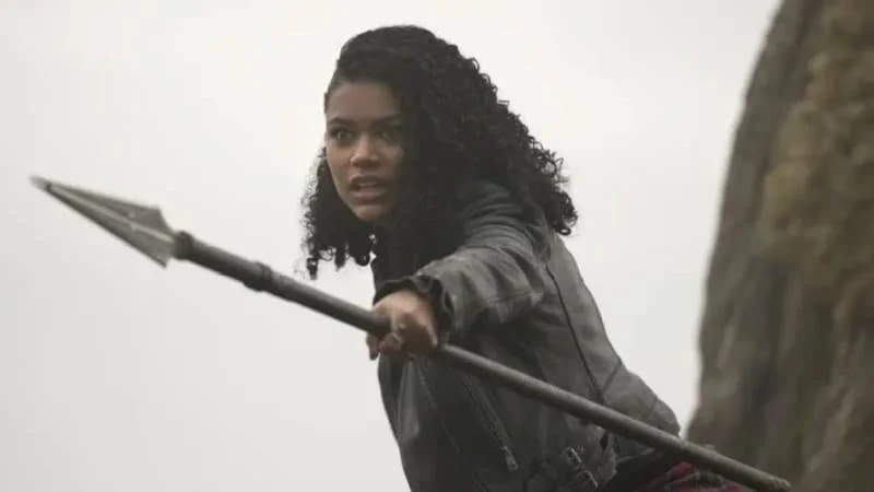 Thalia with her spear