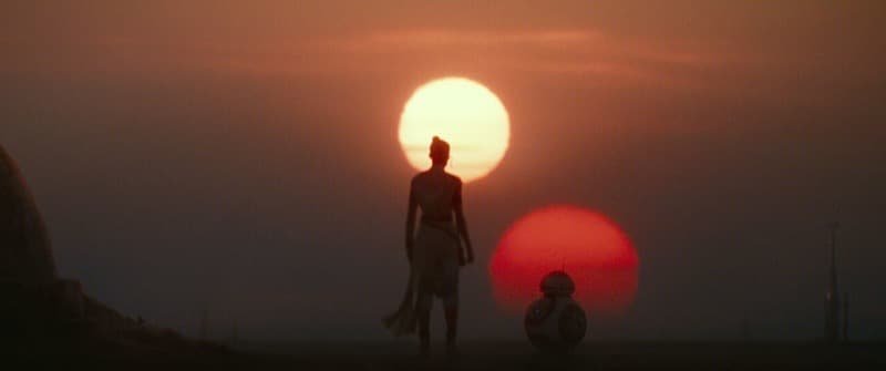 Rey looking to the future with BB-8  Image Source: StarWars.com