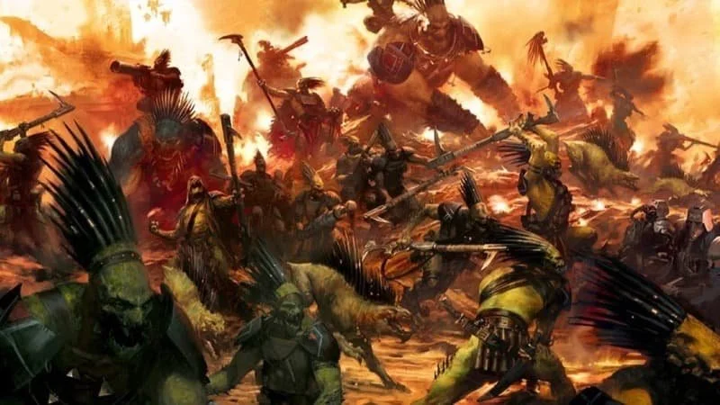 A force of Kroot during battle
