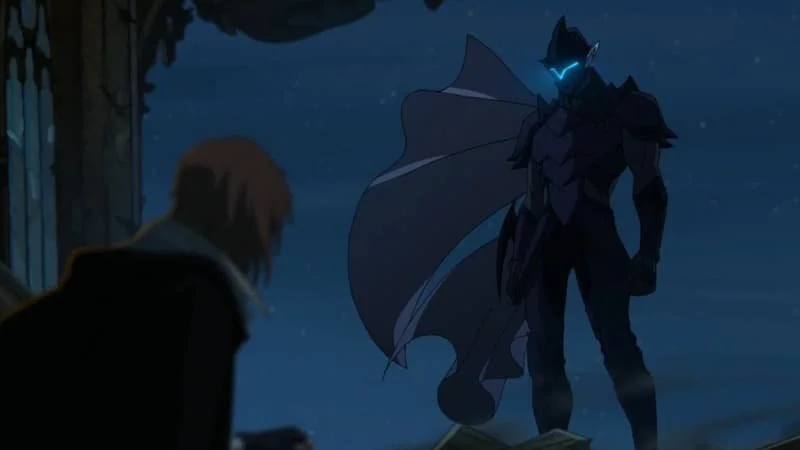 Image Description: Caleb looking a member of the Kryn Dynasty