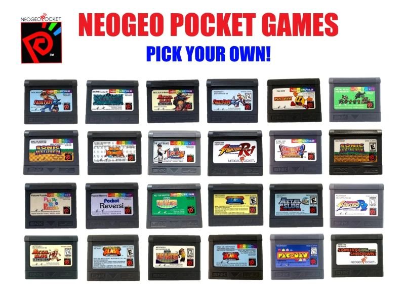 Neo Geo Pocket game carts