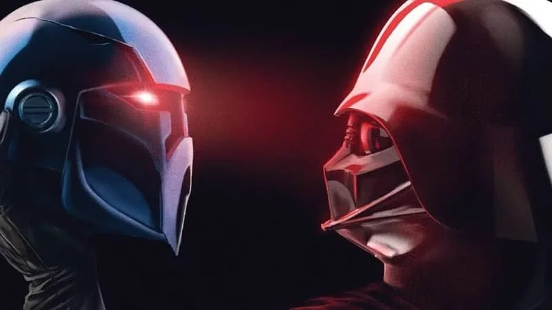 Description: Vader holing the mask of Mormin