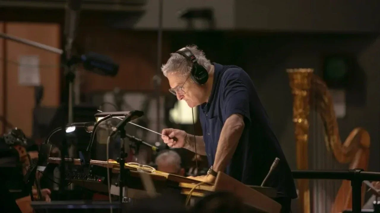 Randy Newman conducting the score for 'Toy Story 4.'