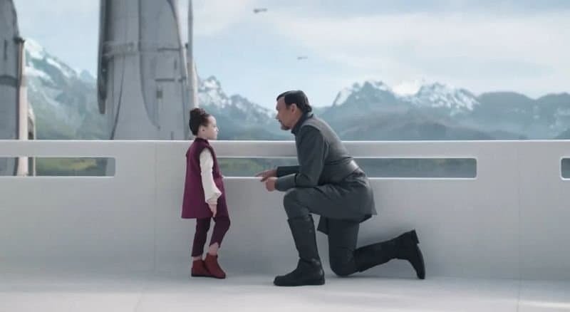 IMAGE DESCRIPTION: Bail Organa talking to his daughter, Leia around the time of her kidnapping.   Image Source: Star Wars News Net