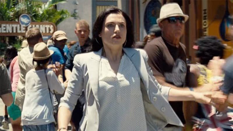 Zara just before chaos would ensue in Jurassic World.