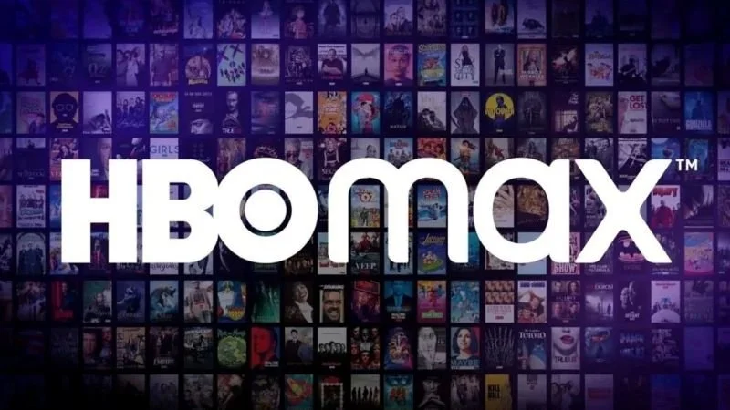 The HBO Max logo in front of their streaming catalog