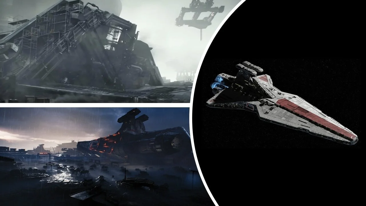 Could This Be The Ship They Are Disassembling On Ferrix In ‘Star Wars ...