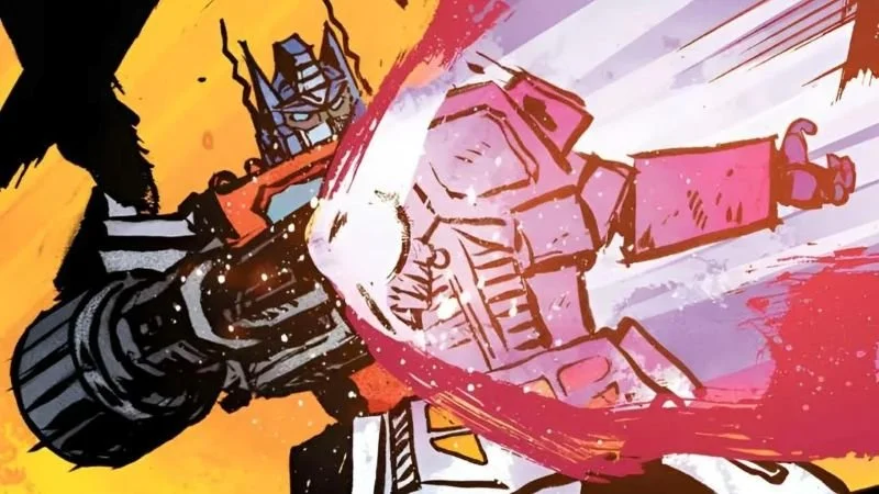 Transformers comic art featuring Optimus Prime