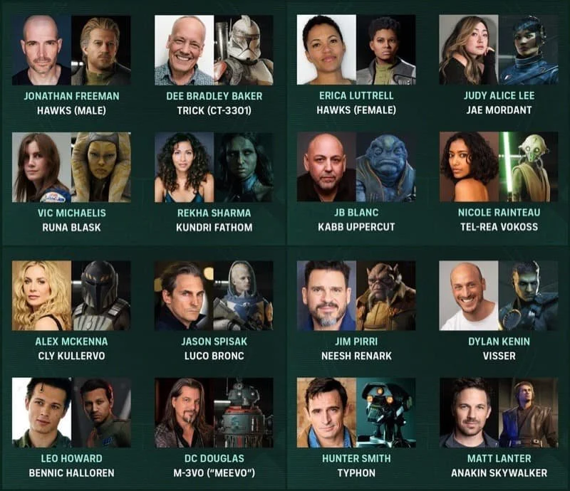Zerp Company cast  Image Source: starwars.com