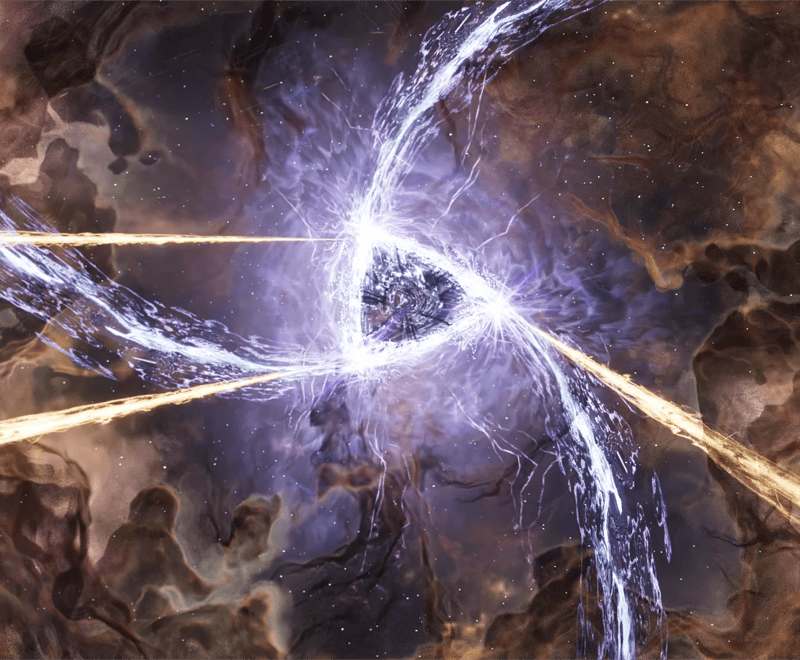 The Koboh Abyss being affected by the three Arrays,