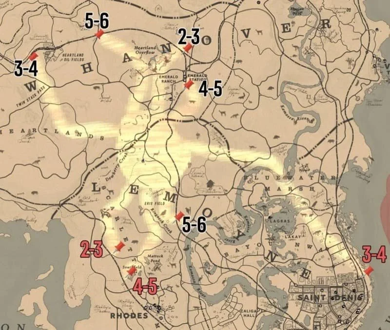 RDR2 map