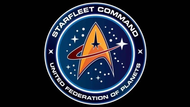 Starfleet Command insignia, the emblem of the space exploratory branch of the United Federation of Planets.