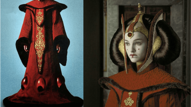 Padme in her Red dress from The Phantom Menace.   Image Source: CultureSlate