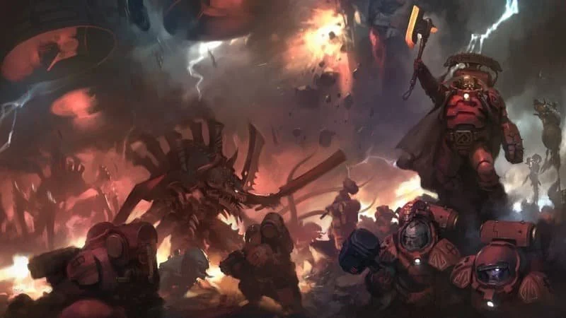 The Leagues of Votann in battle with the Tyranids,