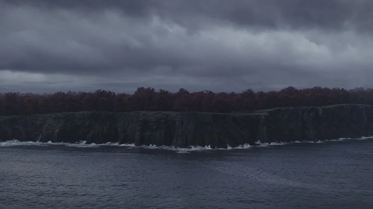 The coastline scene in Ahsoka on Seatos.