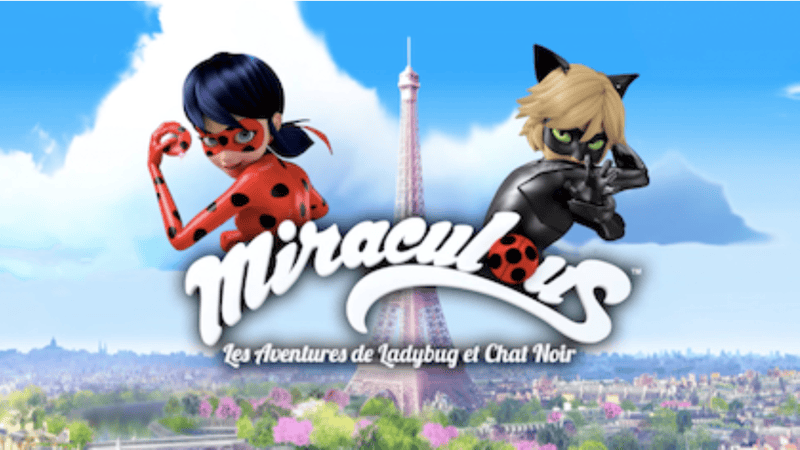 Image Description: This is the French-language title card from the opening credits of the cartoon show