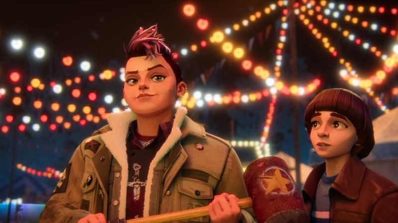 Nikki Baxter and Will Byers as seen in Stranger Things: Tales From ‘85