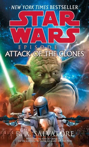 Cover of the ‘Attack of the Clones’ novel.