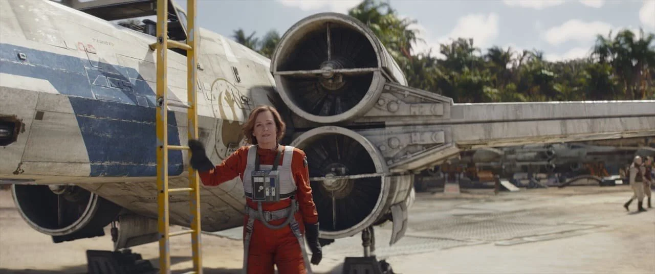 An X-Wing and pilot