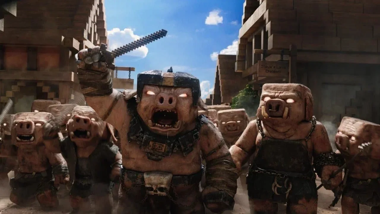A mob of piglins  Image Source: Animation World Network