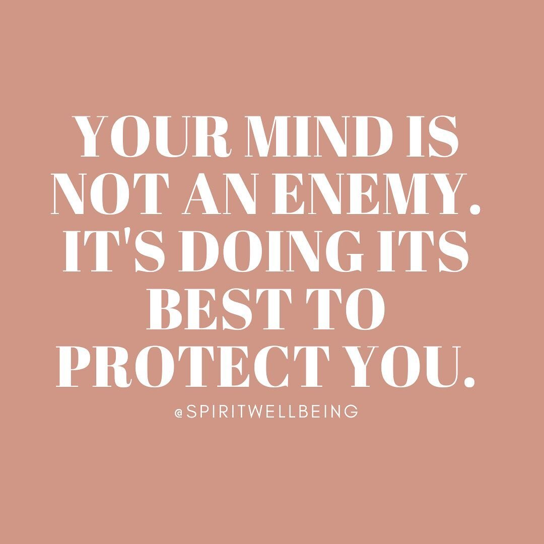 Your mind isn&rsquo;t trying to harm you; whenever you get symptoms such as anxious thoughts and an increased heart rate, your body-mind is actually doing it&rsquo;s best to try and keep you safe from a perceived threat 🐍. This is healthy and adaptive!

What if, instead of treating these symptoms as scary bears 🐻 that you want to run away from, you saw them as baby animals 🐶 who sometimes misbehave, even when their intentions are good?

Or, how might you respond to a small child who jumped to worst-case scenario thinking, said they felt anxious, or became catatonic when reminded of a past trauma?

Remember that your mind 🧠 needs love and care like every organ in your body.