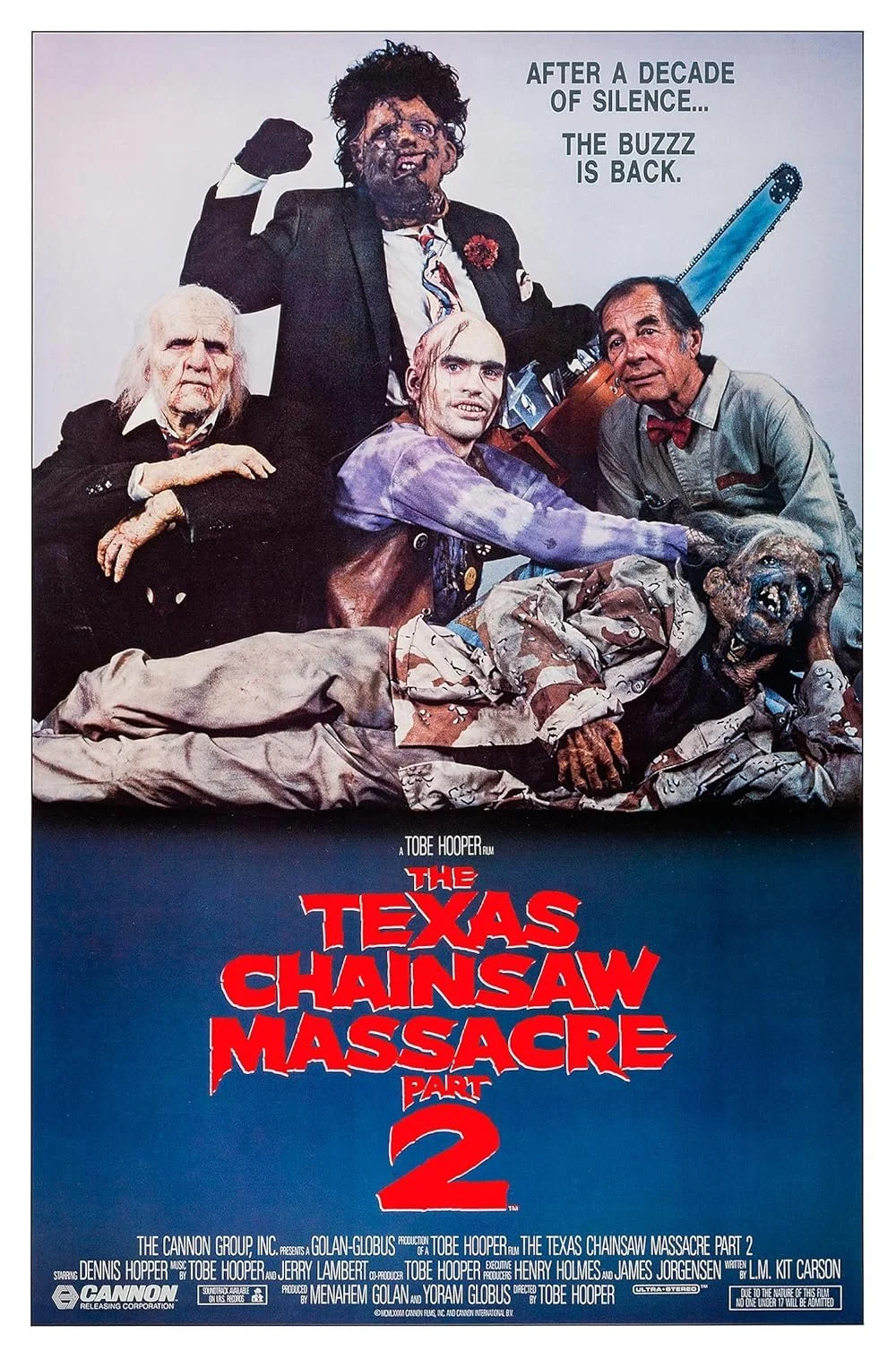 TEXAS CHAINSAW MASSACRE 2 (40th Anniversary)  Saturday April 4th 6pm. With Star Bill "Chop Top" Moseley Q&A.