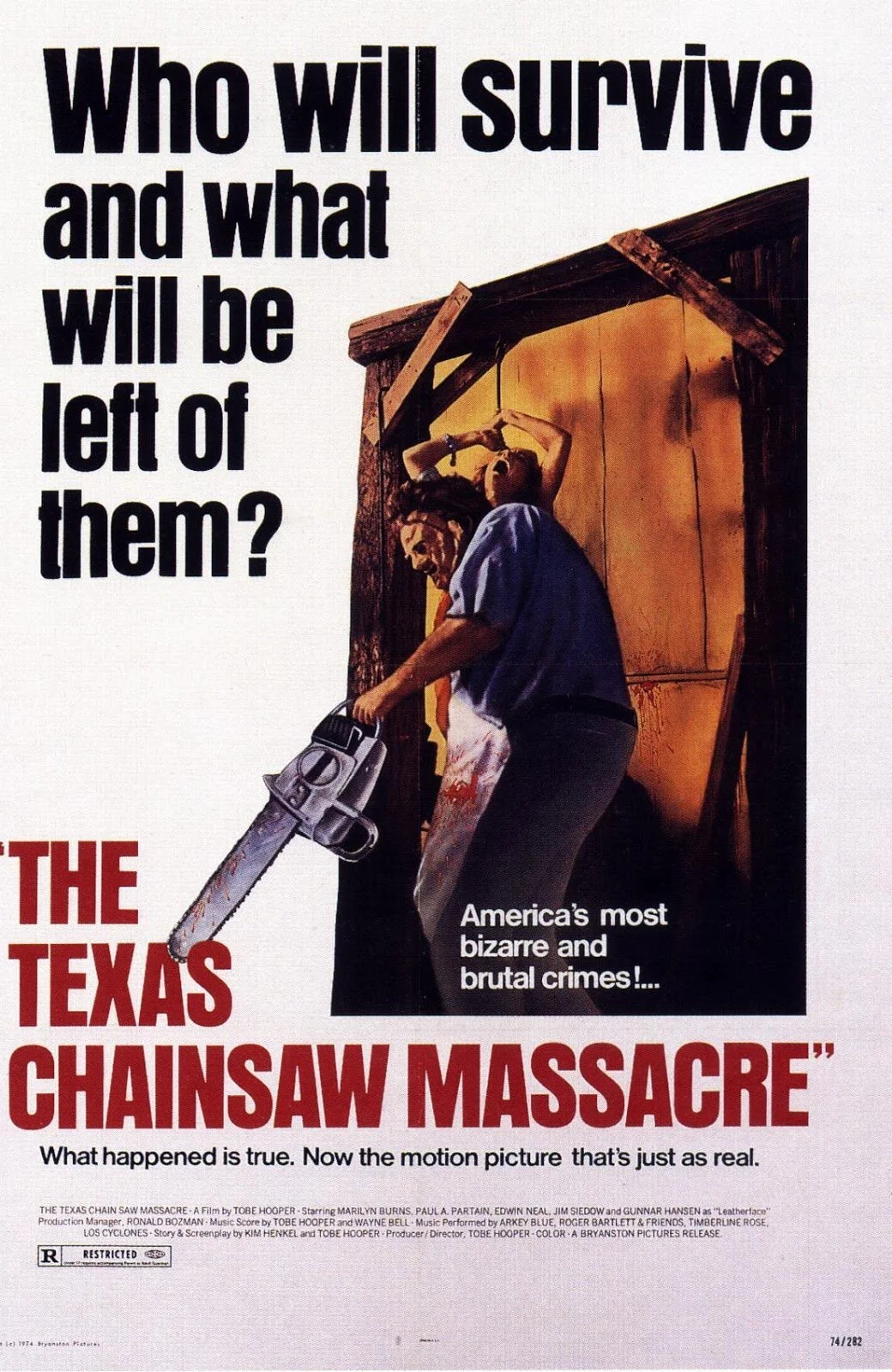 THE TEXAS CHAINSAW MASSACRE (74) - Friday October 23rd 6pm - Dinner and Movie